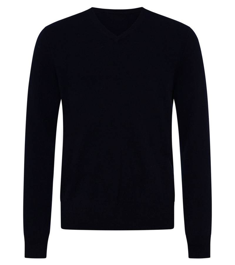 KKS STUDIOS Herren V-Neck Pullover aus 100% Kaschmir Sweater KK2350 26034 Navy von KKS STUDIOS Cashmere