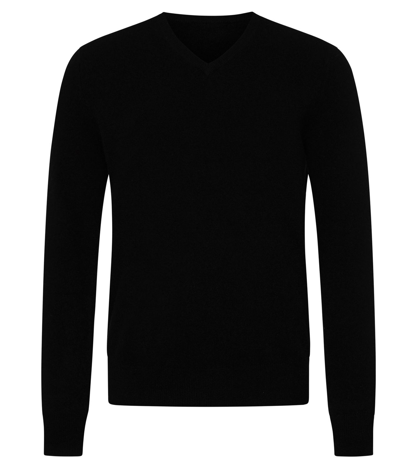 KKS STUDIOS Herren V-Neck Pullover aus 100% Kaschmir Sweater KK2350 26054 Schwarz von KKS STUDIOS Cashmere