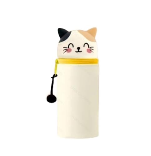 KKTONGXI Kawaii Federmäppchen, mäppchen, 2-in-1 Weiche Silikontasche, Cartoon Federmäppchen, Stand Up Federmäppchen, Tier Stifthalter, Stifte Mäppchen, Stifthalter Bleistifttasche Mädchen Junge von KKTONGXI