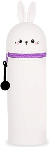 KKTONGXI Kawaii Federmäppchen, mäppchens, 2-in-1 Weiche Silikontasche, Cartoon Federmäppchen, Stand Up Federmäppchen, Tier Stifthalter, Stifte Mäppchen, Stifthalter Bleistifttasche Mädchen Junge von KKTONGXI