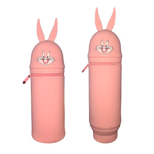 KKTONGXI Kawaii Federmäppchen, mäppchens, 2-in-1 Weiche Silikontasche, Cartoon Federmäppchen, Stand Up Federmäppchen, Tier Stifthalter, Stifte Mäppchen, Stifthalter Bleistifttasche Mädchen Junge von KKTONGXI