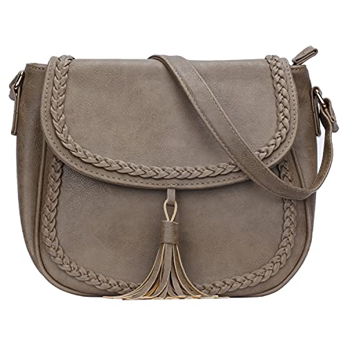 KKXIU Crossbody-Taschen für Frauen, hohle börsen mit verstellbarem Riemen, (Z-Khaki), Small von KKXIU