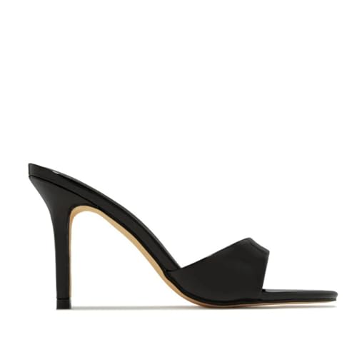 KKdhsfy 10CM Damen Stiletto High Heel Peep Offene Zehe Sandalen Pantoletten Schuhe Slingback Slip-On Prom Party Kleid,Schwarz,42 EU KKdhsfy 10CM Damen Stiletto High Heel Peep Offene Zehe Sandalen Pantoletten Schuhe Slingback Slip-On Prom Party Kleid,Schwarz,42 EU von KKdhsfy