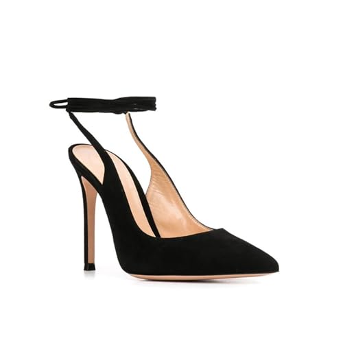 KKdhsfy Damen High Heels mit Knöchelriemen, spitz zulaufende Stilettos Pumps, Abendkleidungsschuhe, 4,7 Zoll,Schwarz,42 EU KKdhsfy Damen High Heels mit Knöchelriemen, spitz zulaufende Stilettos Pumps, Abendkleidungsschuhe, 4,7 Zoll,Schwarz,42 EU von KKdhsfy