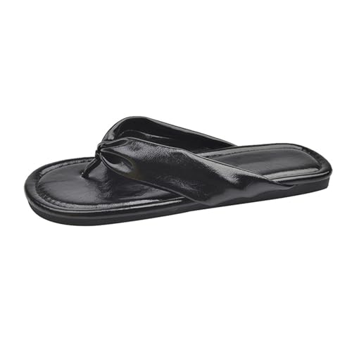 KKvoPiQ Damen Hundred Clip Toe Strandschuhe Weibliche Französisch Außen Tragen Flache Unterseite EIN Wort Ziehen Hausschuhe Blau Sommer Lustig Badeschuhe Zehentrenner Flip Flops Elegant (Schwarz, 42) KKvoPiQ Damen Hundred Clip Toe Strandschuhe Weibliche Französisch Außen Tragen Flache Unterseite EIN Wort Ziehen Hausschuhe Blau Sommer Lustig Badeschuhe Zehentrenner Flip Flops Elegant (Schwarz, 42) von KKvoPiQ