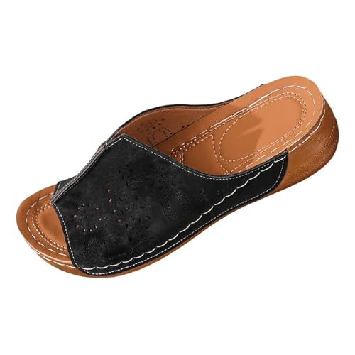 KKvoPiQ Orthopädische Keilsandalen Mit Fußgewölbeunterstützung Weiße Schuhe Damen Elegant Duschschuhe Weiß Schwarz Leder Strass Hausschuhe Mit Fussbett In Alle Kategorien Feste Sohle (Schwarz, 39) KKvoPiQ Orthopädische Keilsandalen Mit Fußgewölbeunterstützung Weiße Schuhe Damen Elegant Duschschuhe Weiß Schwarz Leder Strass Hausschuhe Mit Fussbett In Alle Kategorien Feste Sohle (Schwarz, 39) von KKvoPiQ