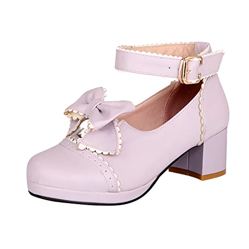 Prinzessin Schuhe Mädchen High Heel Kleid Schuhe Mädchen Mary Jane Schuhe Weicher Sohle Tanzschuhe Mädchen Ballerina Schuhe Schulschuhe Prinzessin Hochzeit Kinder Absatzschuhe von KKvoPiQ