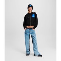 KL Jeans, Jeans In Lässiger Passform Mit Mittelhohem Bund Und Block-optik, Frau, Washed Light Blue Schwarz, Größe: L2632 von KL Jeans