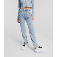 KL Jeans, Klj gerade Geschnittene Jeans Mit Hohem Bund Aus Bouclé, Frau, Hellblauer Boucle, Größe: L2430 von KL Jeans