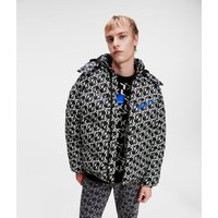 KL Jeans, Monogram Pufferjacke, Mann, Schwarz Weiss Durchgehender mehrfarbiger Print, Größe: XXL KL Jeans, Monogram Pufferjacke, Mann, Schwarz Weiss Durchgehender mehrfarbiger Print, Größe: XXL von KL Jeans