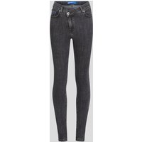 KL Jeans, Skinny Jeans Mit Wickelbund, Frau, SCHWARZ STONE WASHED, Größe: W27 L32 von KL Jeans