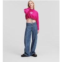 KL Jeans, Utility-jeans In Legerer Passform Mit Mittelhohem Bund, Frau, Sauber gewaschen mittenblau, Größe: W25 L32 von KL Jeans