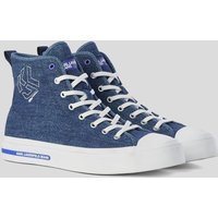 KL Jeans, Vulc-sneakersmit Hohem Schaft, Mann, Mattblau, Größe: 41 KL Jeans, Vulc-sneakersmit Hohem Schaft, Mann, Mattblau, Größe: 41 von KL Jeans