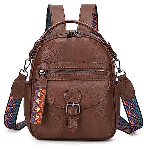 KL928 Damen Rucksack kleiner Damenrucksack 2 in 1 Rucksacktasche Soft Pu Leder Daypacks Rucksäcke wasserdichte Schultaschen damen-rucksackhandtaschen für Reisen, Arbeit, Einkaufen von KL928