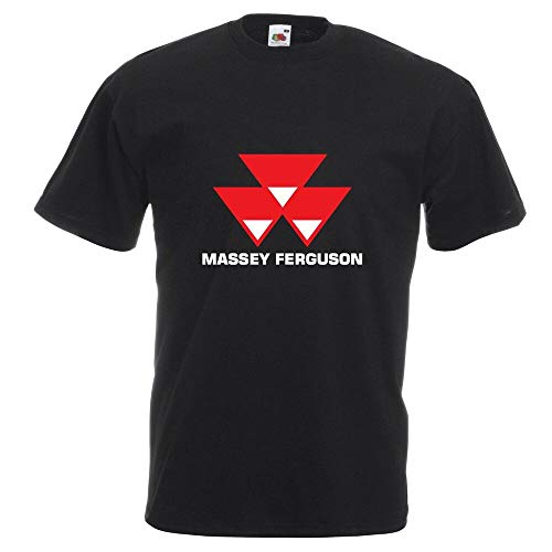 Massey Ferguson T Shirt Tractor Enthusiast Farming T Shirt Black 3XL von KLA