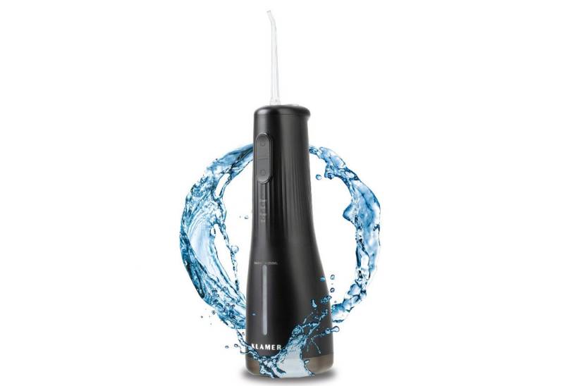 KLAMER Munddusche Water Flosser mit 2 Aufsätzen für effektive Reinigung der Zähne und Z…, Kabellos, 4 Reinigungsmodi, 2 Düsen, mobil nutzbar KLAMER Munddusche Water Flosser mit 2 Aufsätzen für effektive Reinigung der Zähne und Z…, Kabellos, 4 Reinigungsmodi, 2 Düsen, mobil nutzbar von KLAMER