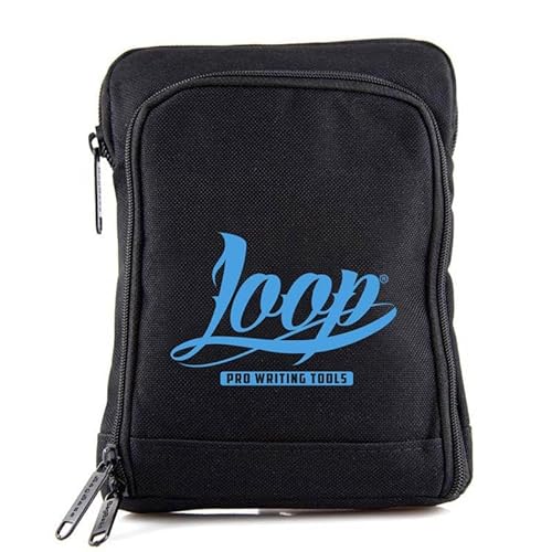 Loopcolors Pusherbag Brusttasche Unisex Hip-Hop Graffiti Streetwear (schwarz blau) von KLAMOTTEN STORE
