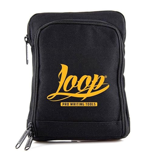 Loopcolors Pusherbag Brusttasche Unisex Hip-Hop Graffiti Streetwear (schwarz gelb) von KLAMOTTEN STORE