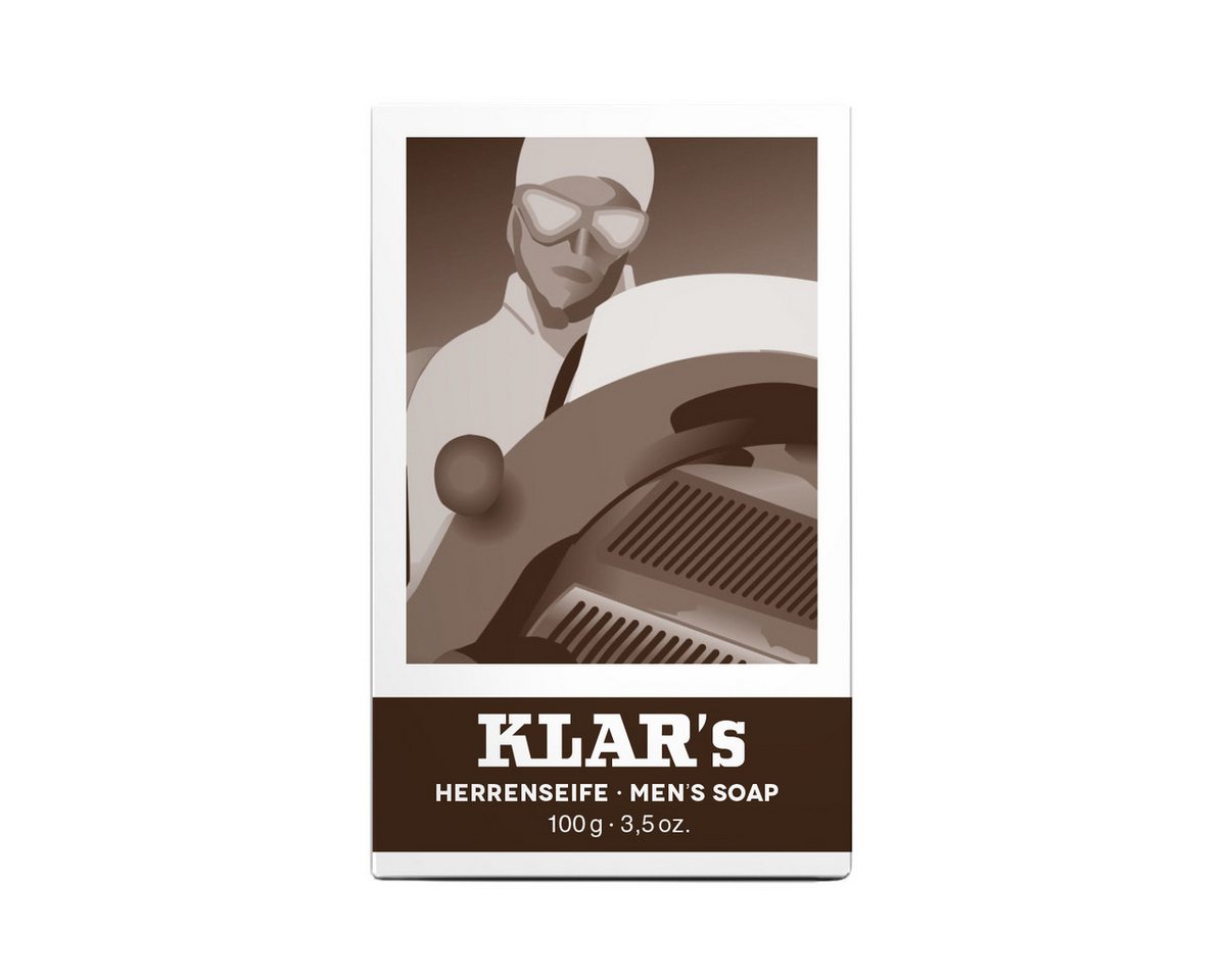KLAR Seifenmanufaktor Handseife Klar Seifen Herrenseife 100g, Cosmos zertifiziert, palmölfrei KLAR Seifenmanufaktor Handseife Klar Seifen Herrenseife 100g, Cosmos zertifiziert, palmölfrei von KLAR Seifenmanufaktor