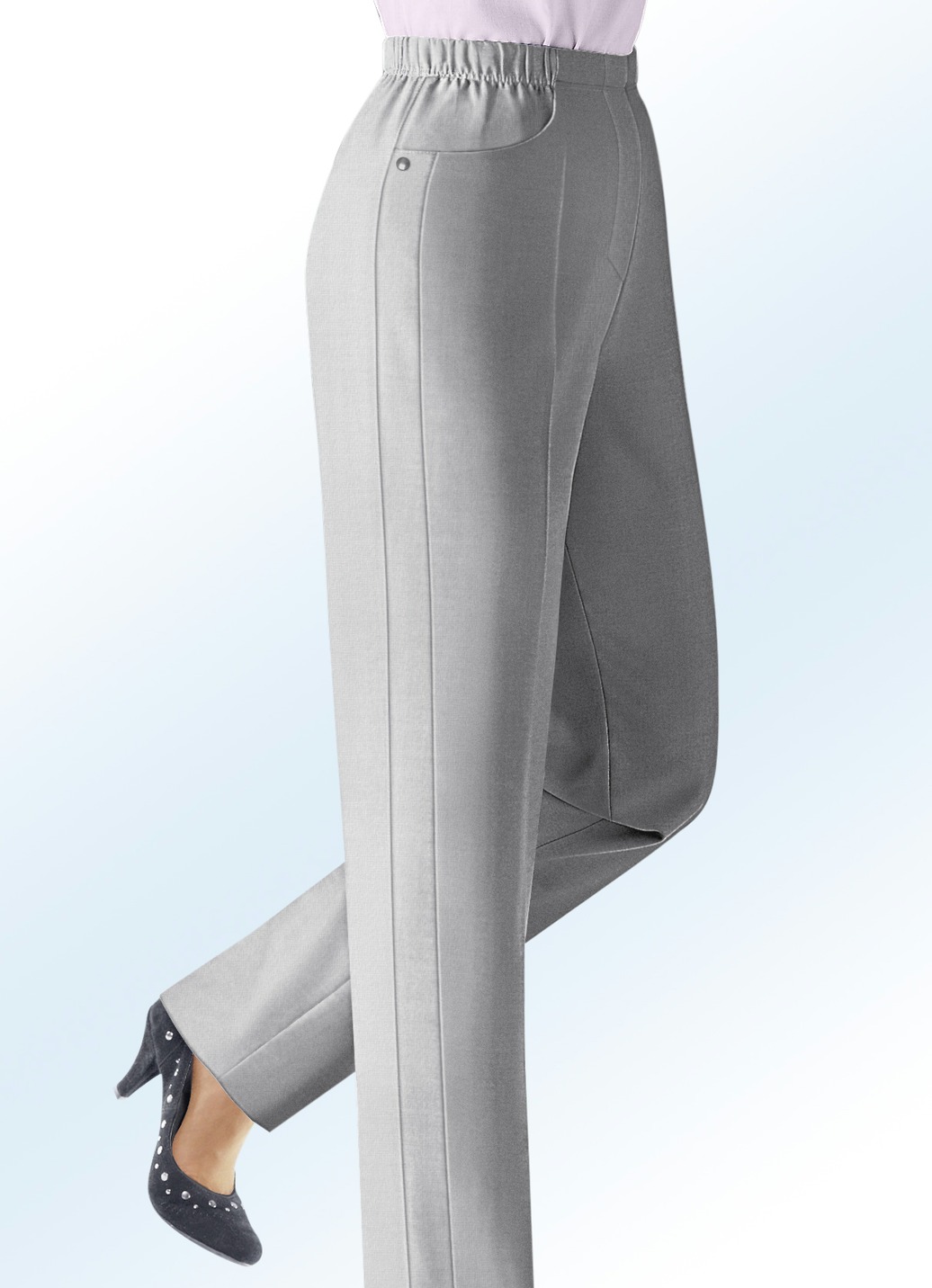Hose in Schlupfform, Hellgrau Mel., Größe 50 Hose in Schlupfform, Hellgrau Mel., Größe 50 von KLAUS MODELLE