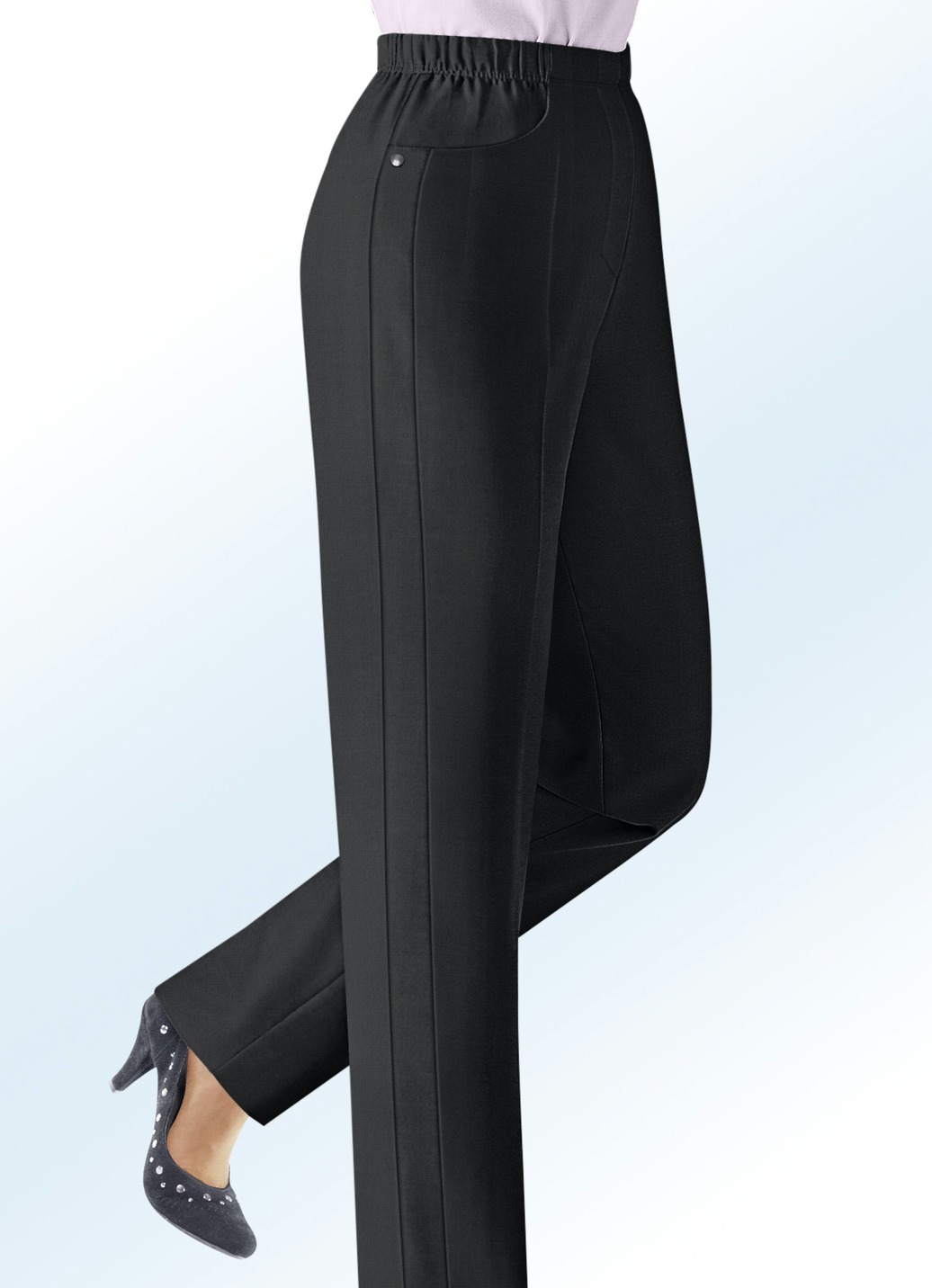 Hose in Schlupfform, Schwarz, Größe 48 Hose in Schlupfform, Schwarz, Größe 48 von KLAUS MODELLE