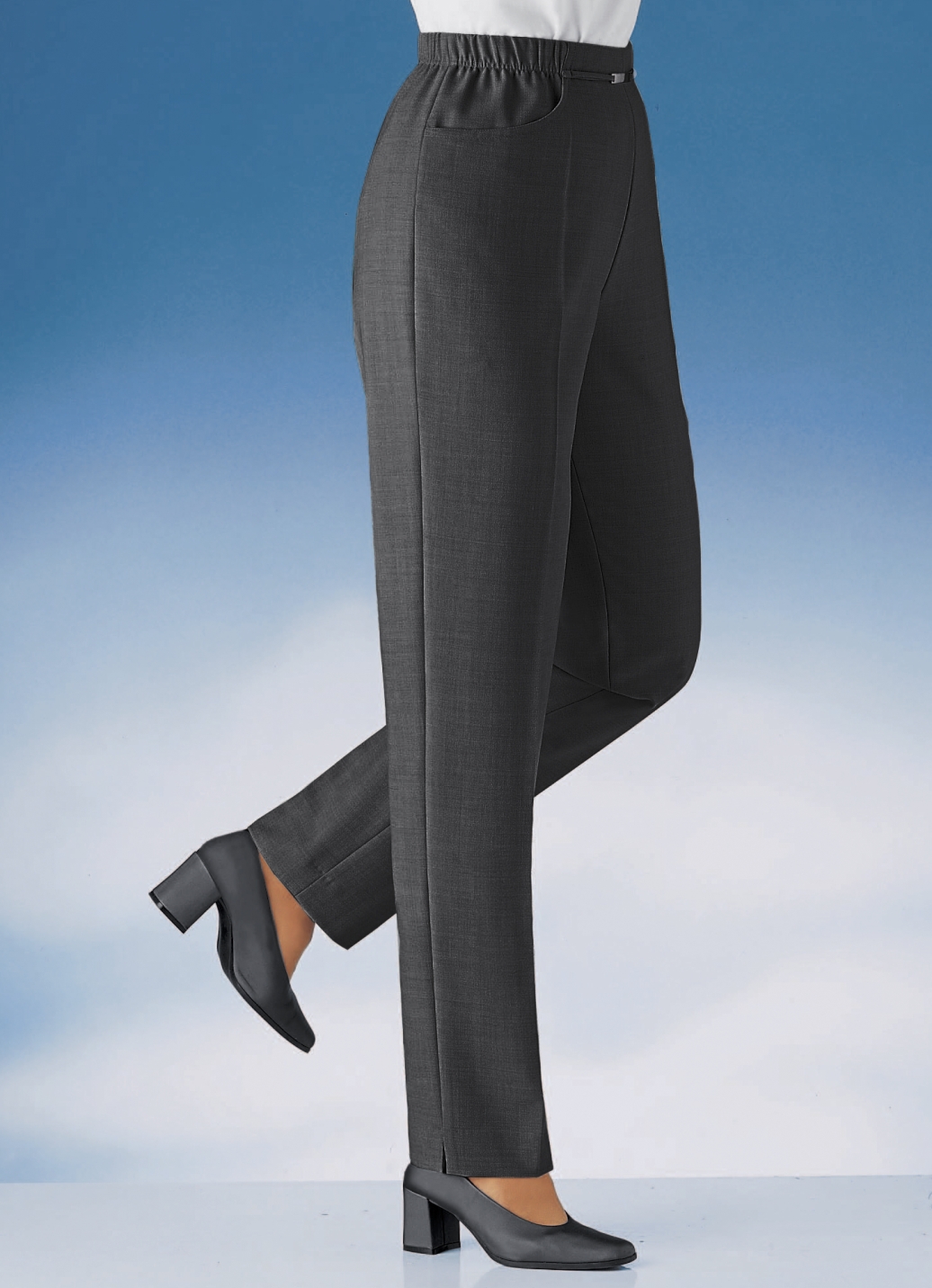 Hose in Schlupfform in 10 Farben, Schwarz, Größe 54 Hose in Schlupfform in 10 Farben, Schwarz, Größe 54 von KLAUS MODELLE
