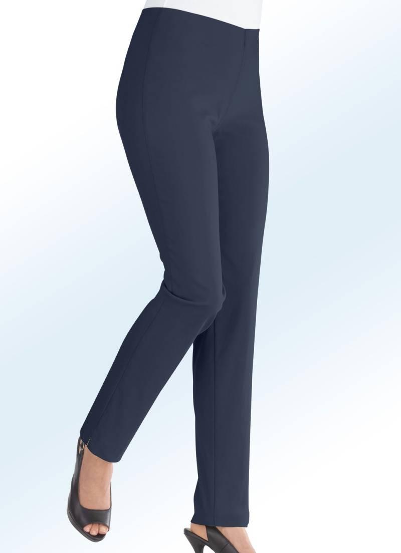 Hose in Schlupfform in 14 Farben, Marine, Größe 38 von KLAUS MODELLE