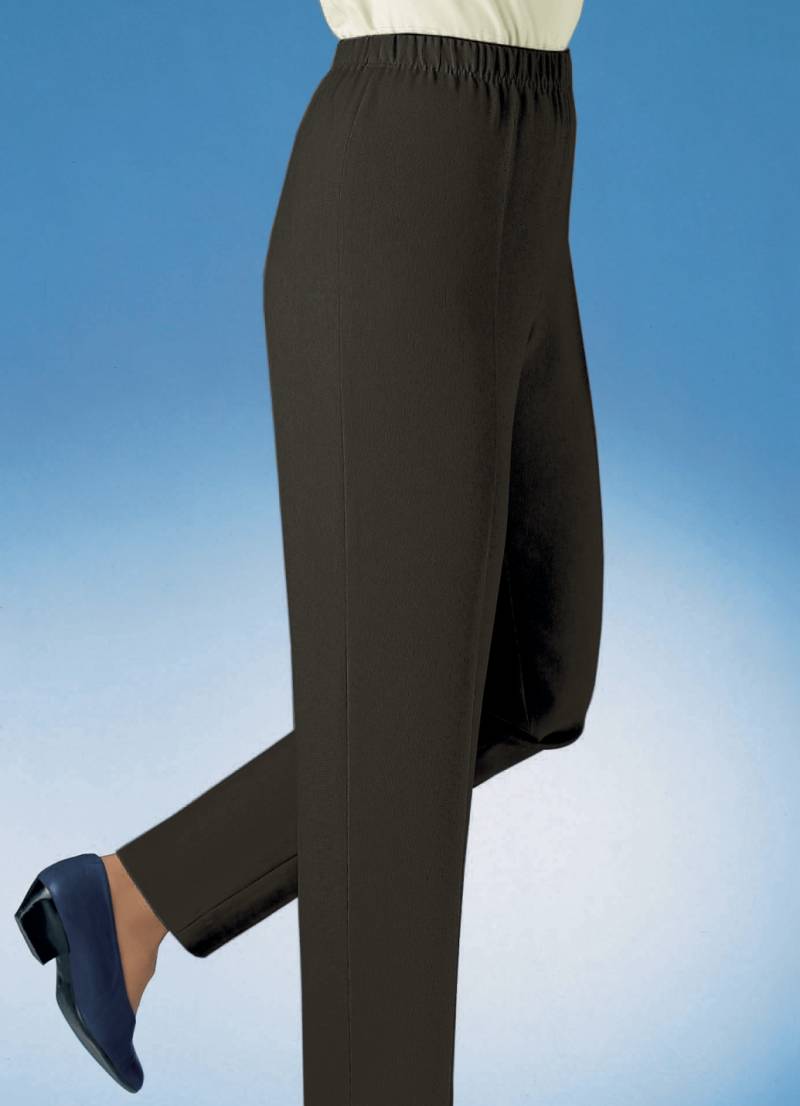 Hose in Schlupfform in 29 Farben, Dunkelbraun, Größe 54 von KLAUS MODELLE