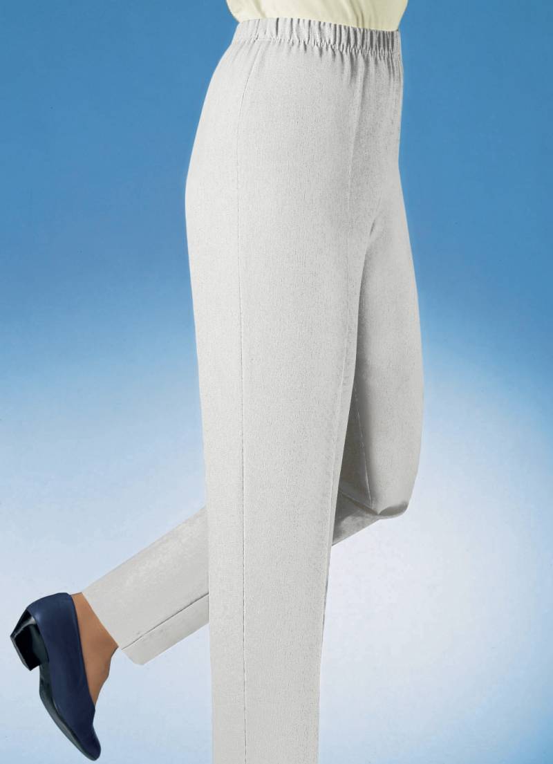 Hose in Schlupfform in 29 Farben, Ecru, Größe 48 von KLAUS MODELLE