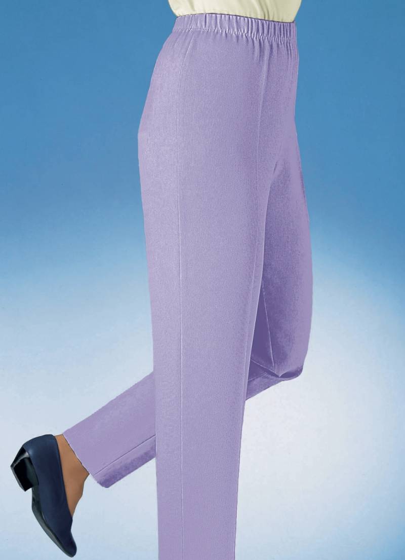 Hose in Schlupfform in 29 Farben, Flieder, Größe 50 von KLAUS MODELLE