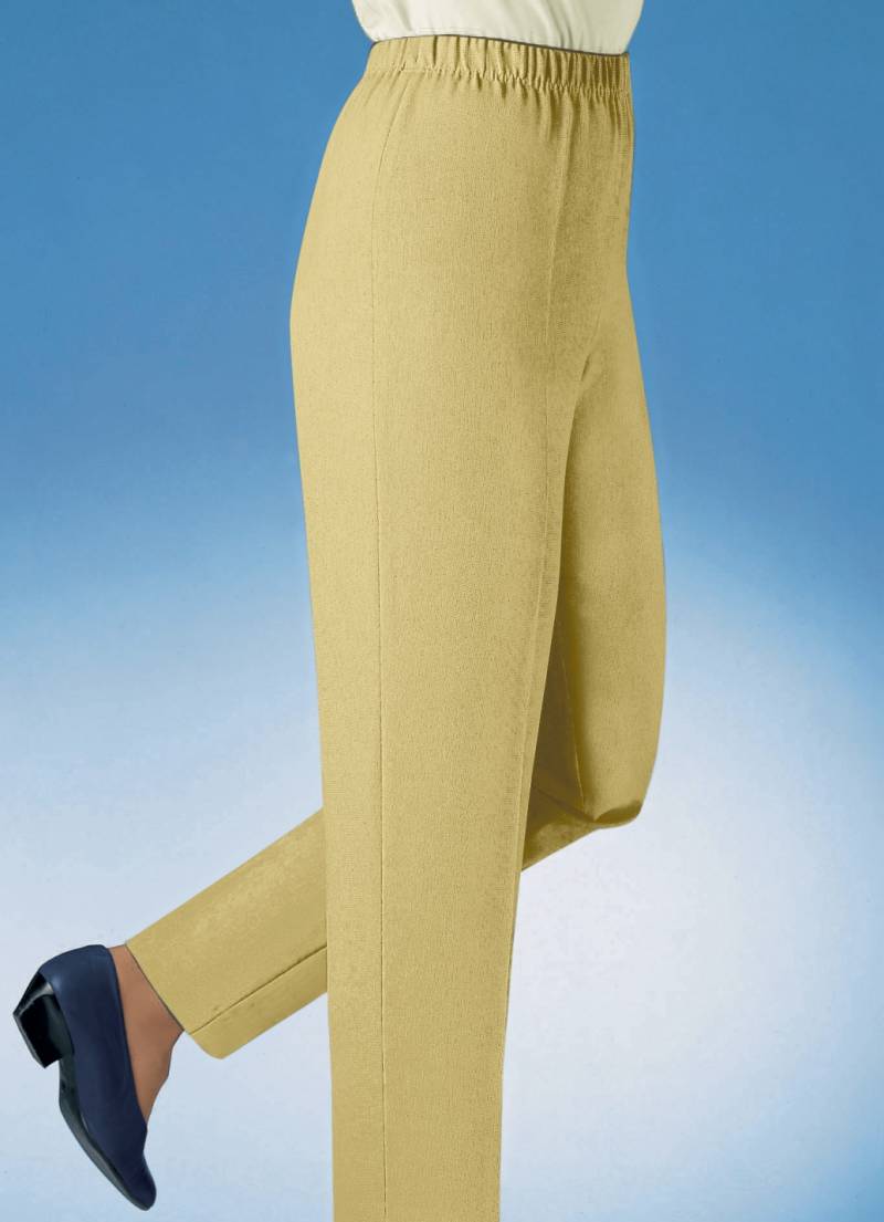 Hose in Schlupfform in 29 Farben, Hellgelb, Größe 48 von KLAUS MODELLE
