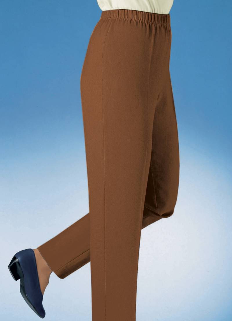Hose in Schlupfform in 29 Farben, Terrakotta, Größe 48 von KLAUS MODELLE