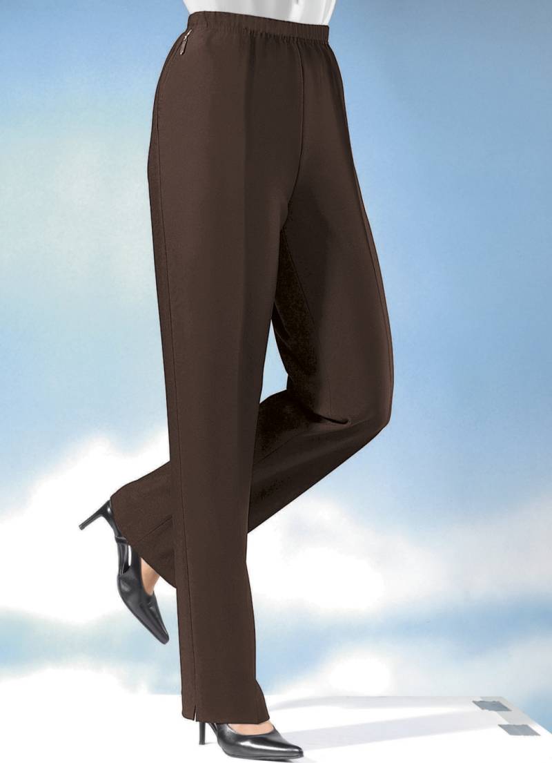 Hose in bequemer Schlupfform  in 8 Farben, Dunkelbraun, Größe 27 von KLAUS MODELLE