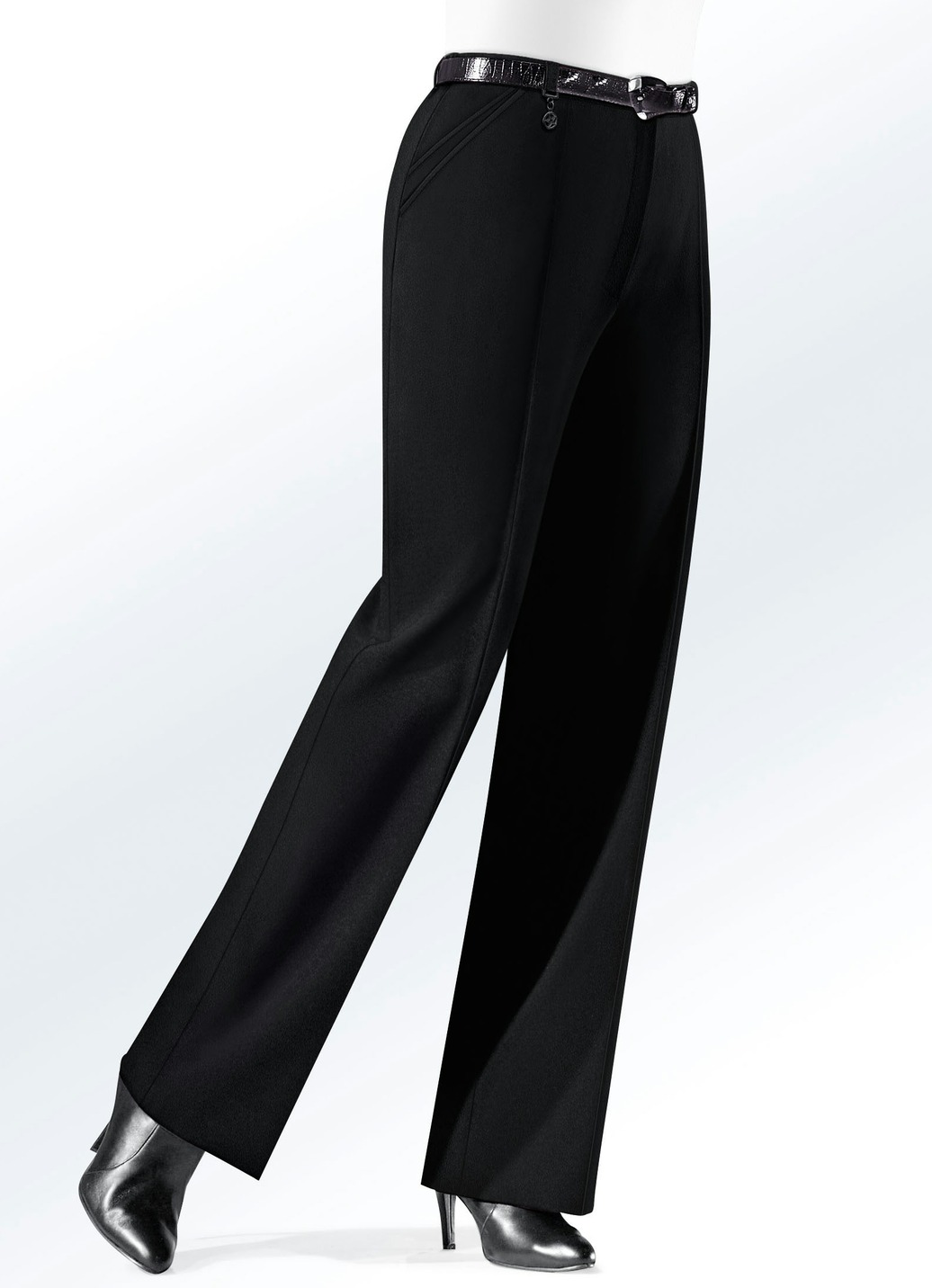 Hose mit Zieranhänger in 6 Farben, Schwarz, Größe 92 von KLAUS MODELLE