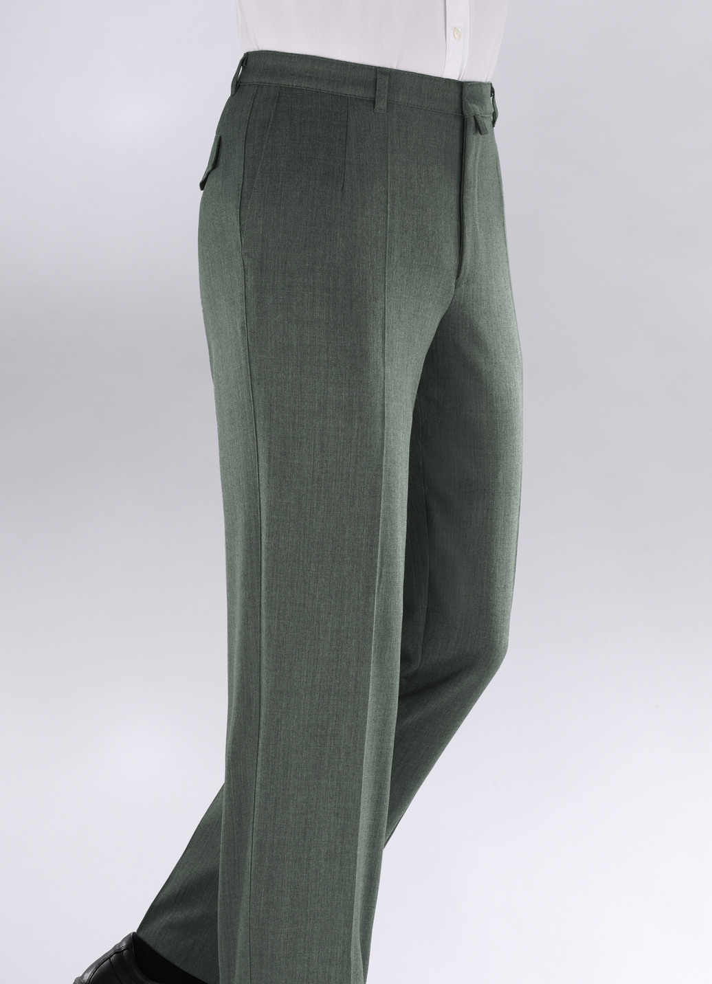 "Klaus Modelle"-Hose in 4 Farben, Oliv Meliert, Größe 52 "Klaus Modelle"-Hose in 4 Farben, Oliv Meliert, Größe 52 von KLAUS MODELLE