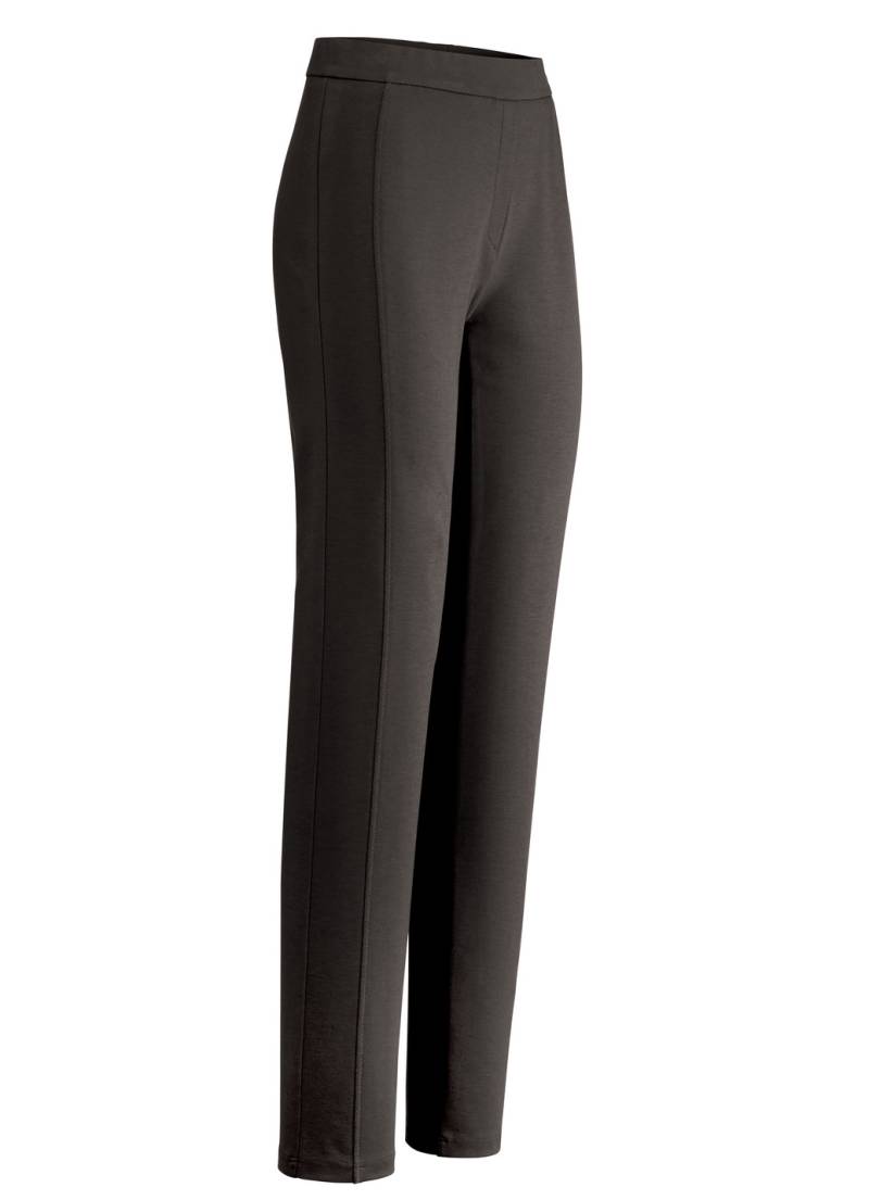 Hose mit figurgünstiger Teilungsnaht, Mokkabraun, Größe 18 von KLAUS MODELLE