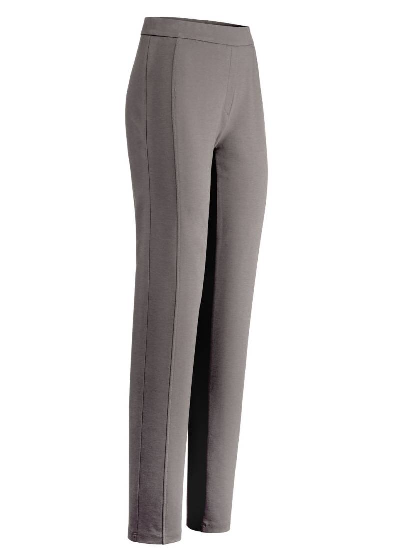 Hose mit figurgünstiger Teilungsnaht, Taupe, Größe 40 von KLAUS MODELLE