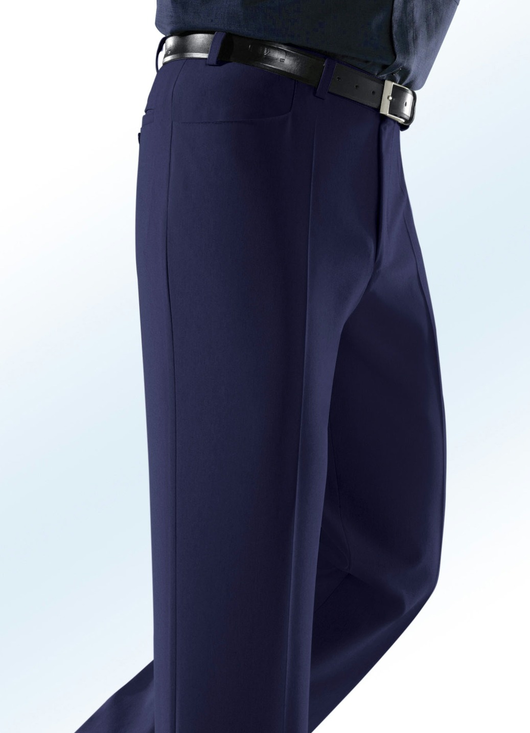 „Klaus Modelle“-Hose mit Seitentaschen, Marine, Größe 50 von KLAUS MODELLE