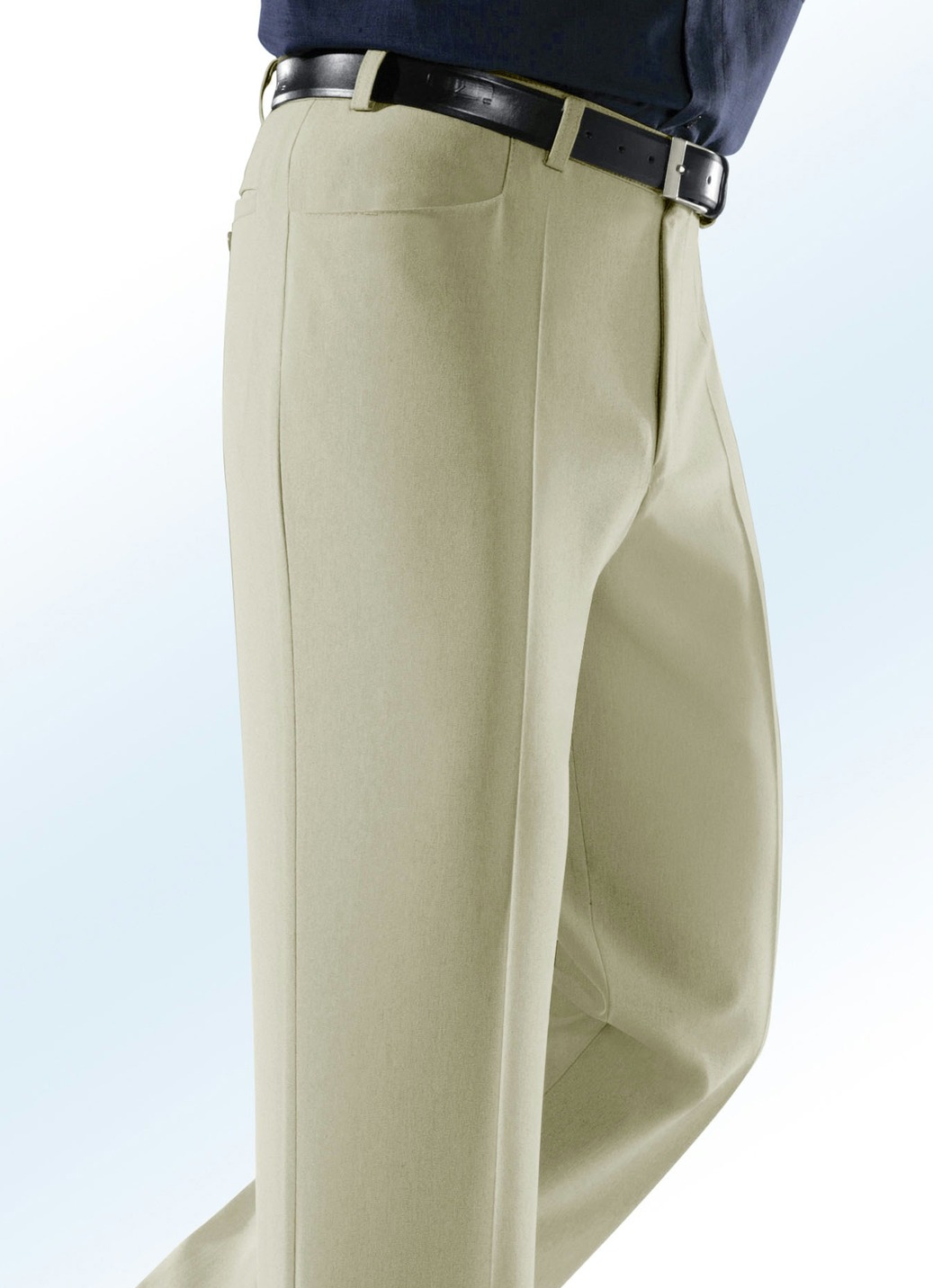 „Klaus Modelle“-Hose mit Seitentaschen, Sand, Größe 29 von KLAUS MODELLE