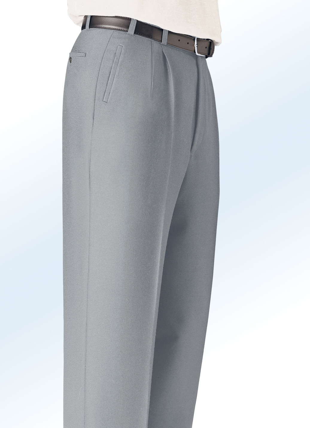 "Klaus Modelle"-Hose mit seitlichen Paspeltaschen in 5 Farben, Schilfgrün Meliert, Größe 57 "Klaus Modelle"-Hose mit seitlichen Paspeltaschen in 5 Farben, Schilfgrün Meliert, Größe 57 von KLAUS MODELLE