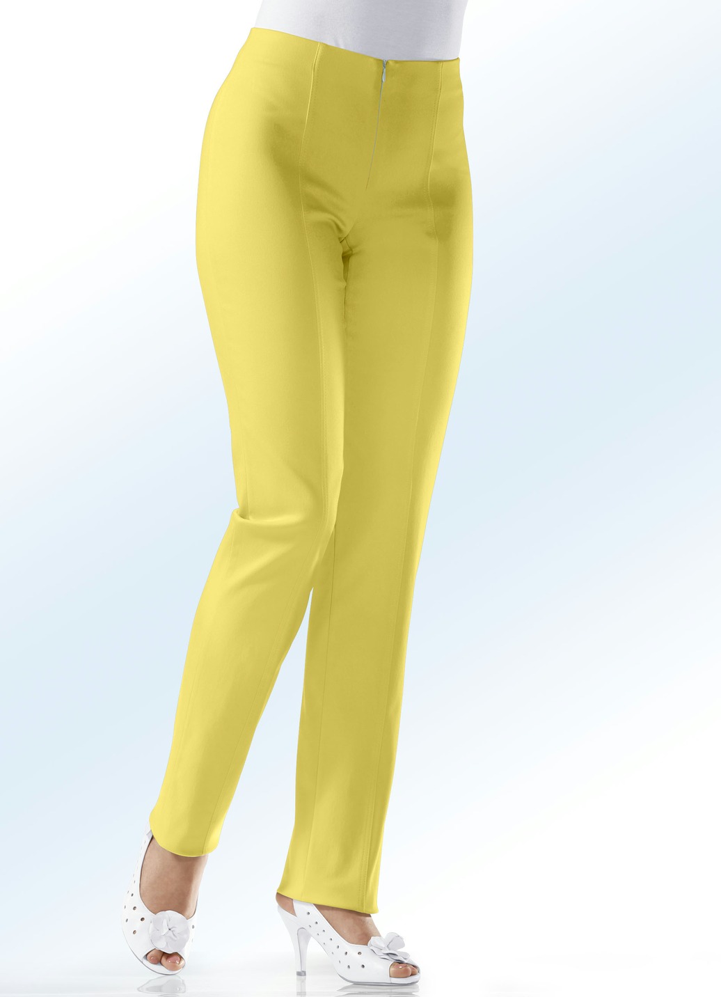 Soft-Stretch-Hose in 11 Farben, Gelb, Größe 22 von KLAUS MODELLE