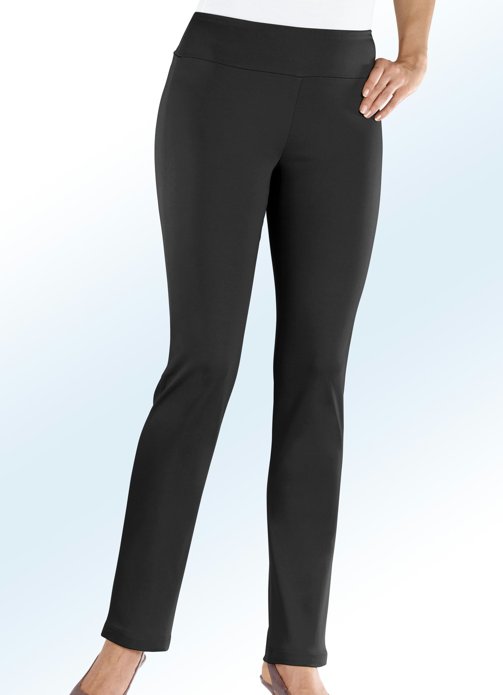 Soft-Stretch-Hose in 12 Farben, Schwarz, Größe 25 Soft-Stretch-Hose in 12 Farben, Schwarz, Größe 25 von KLAUS MODELLE