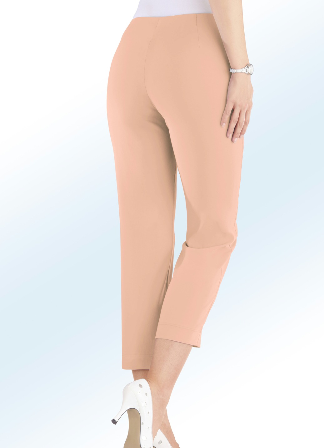 7/8-Hose in 14 Farben, Apricot, Größe 18 von KLAUS MODELLE