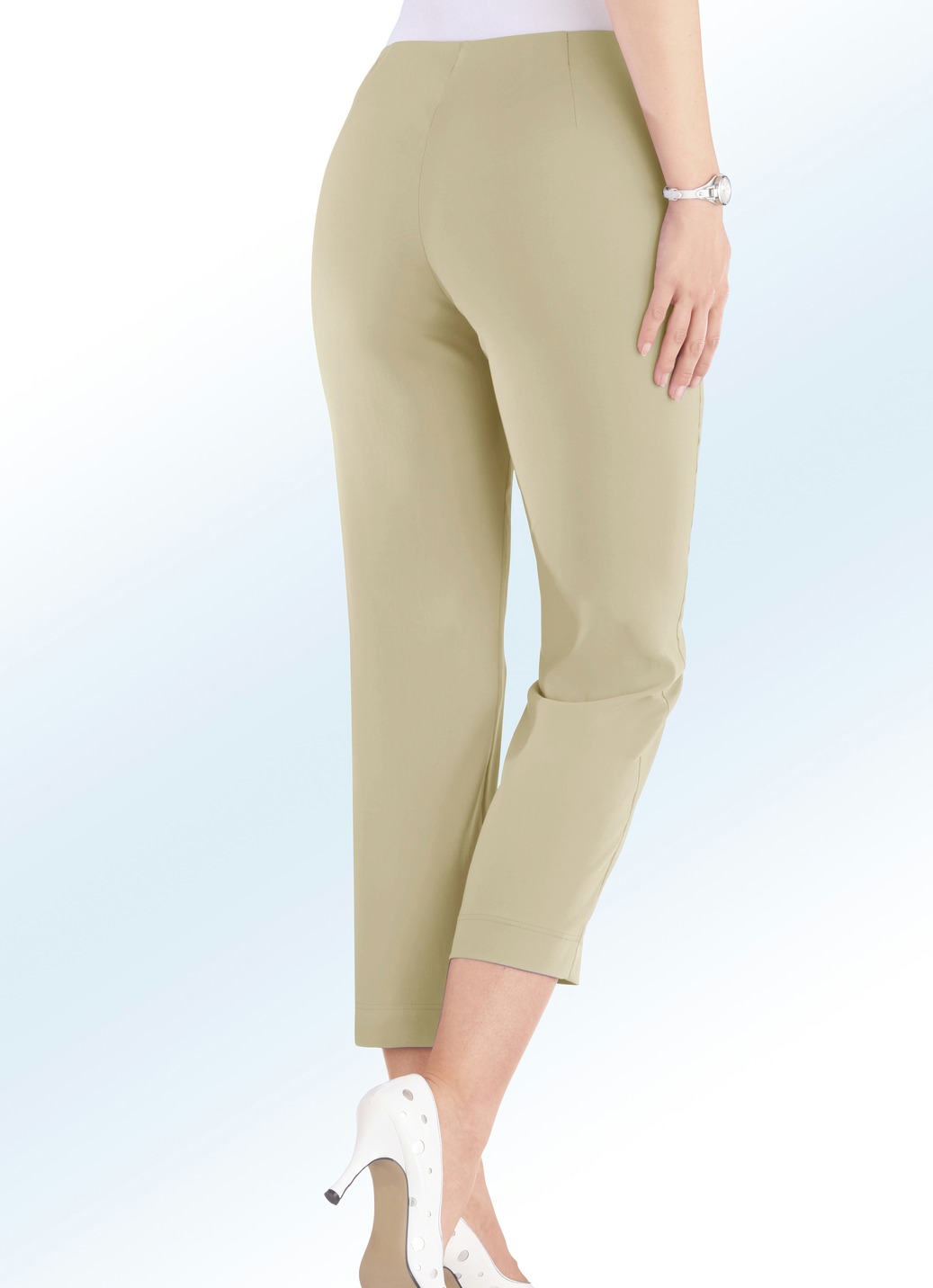 7/8-Hose in 14 Farben, Beige, Größe 21 von KLAUS MODELLE