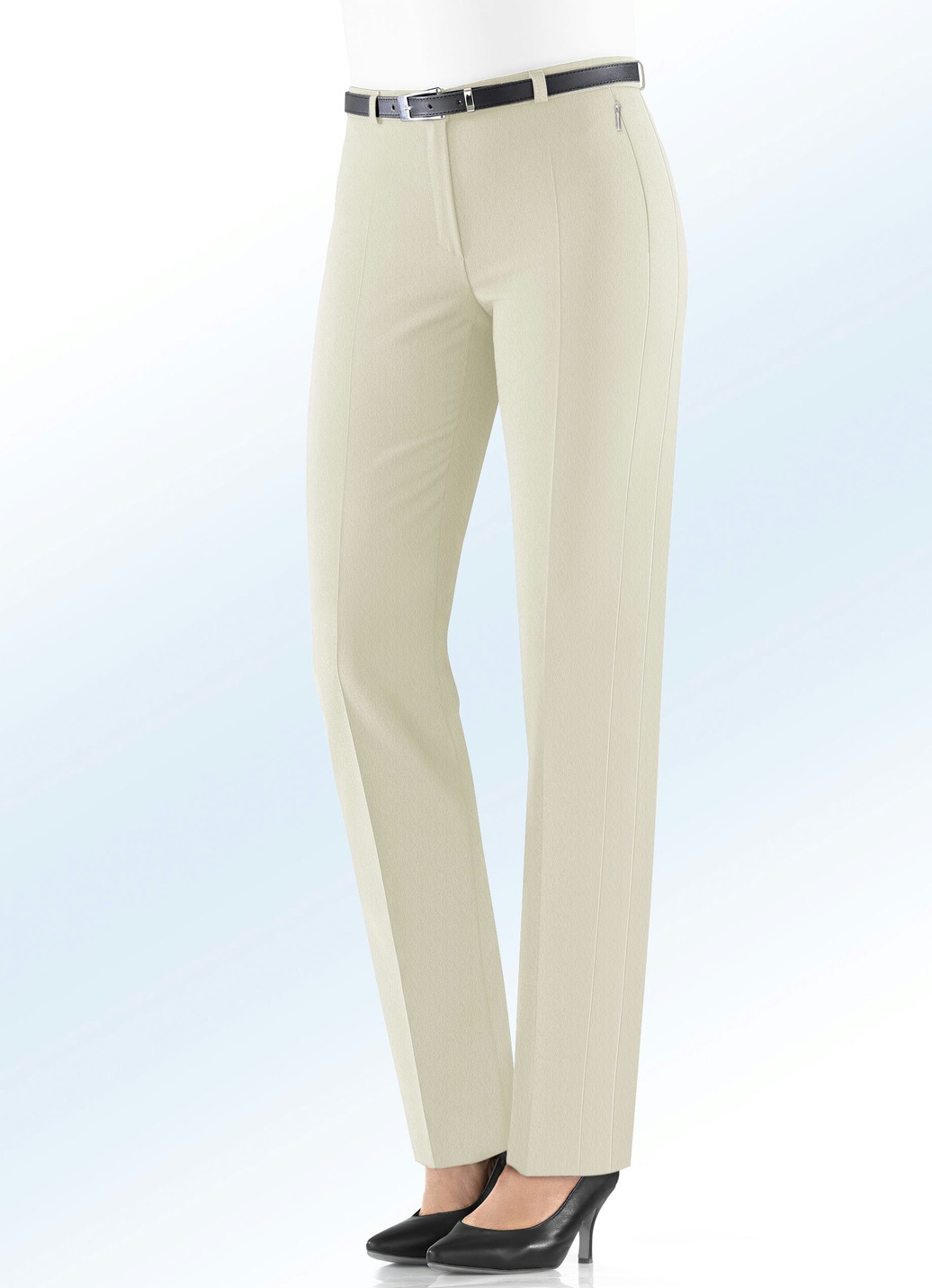 Attraktive Hose mit Stretchbund, Beige Mel., Größe 225 von KLAUS MODELLE