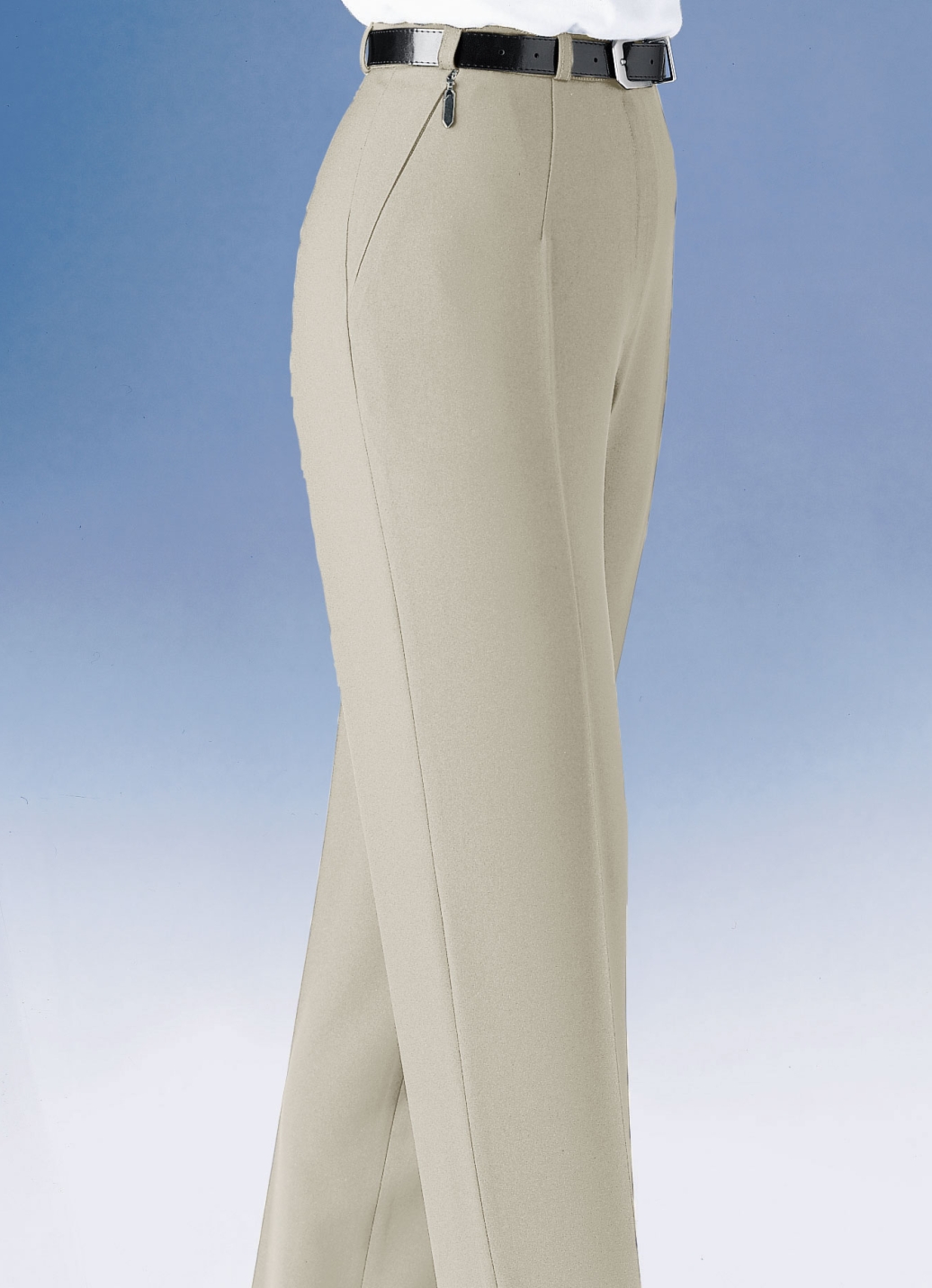 Hose mit Gürtel, H´Beige, Größe 19 von KLAUS MODELLE