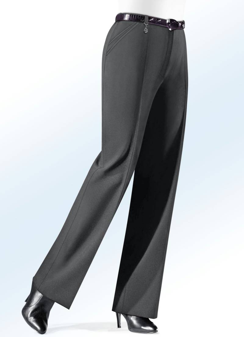 Hose mit Zieranhänger in 6 Farben, Dunkelgrau Mel., Größe 96 von KLAUS MODELLE