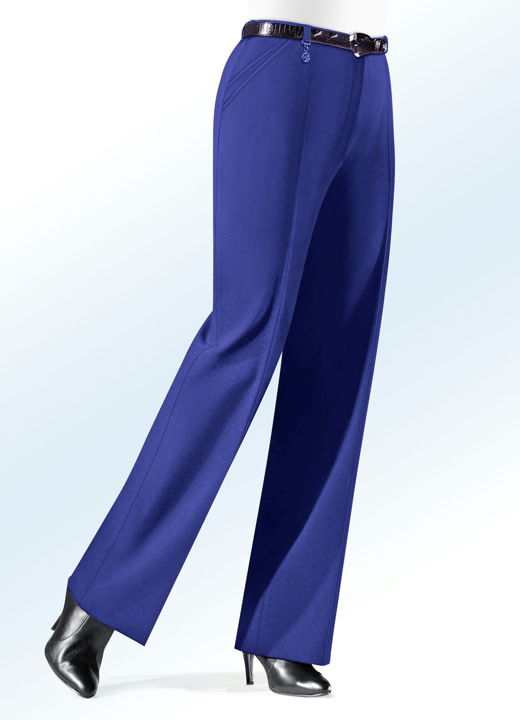 Hose mit Zieranhänger in 6 Farben, Royalblau, Größe 92 von KLAUS MODELLE