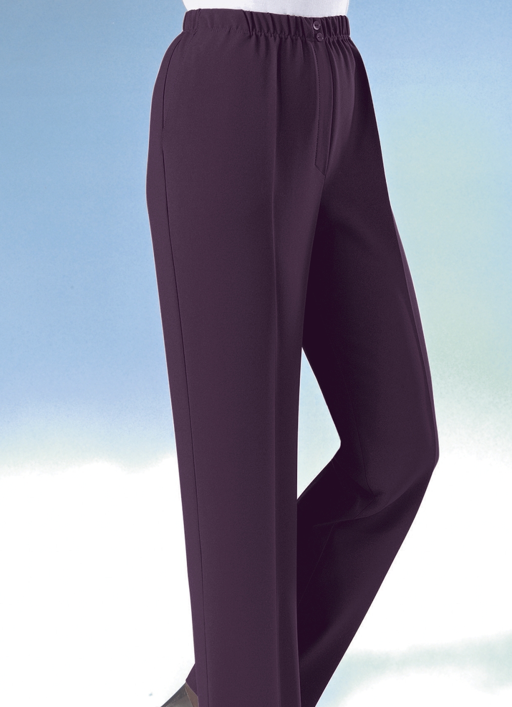 Hose mit eingearbeiteter Tresortasche in 9 Farben, Brombeer, Größe 21 von KLAUS MODELLE