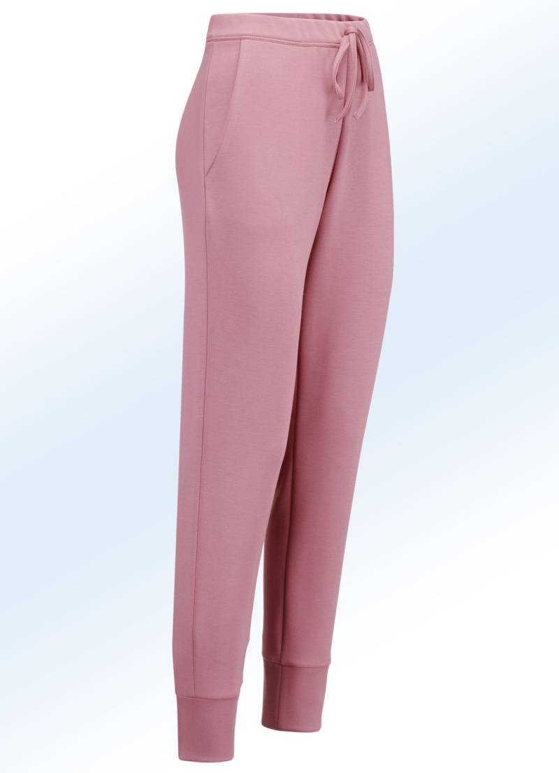 Jerseyhose im stadttauglichen Joggpant-Style, Dunkelrosé, Größe 52 von KLAUS MODELLE